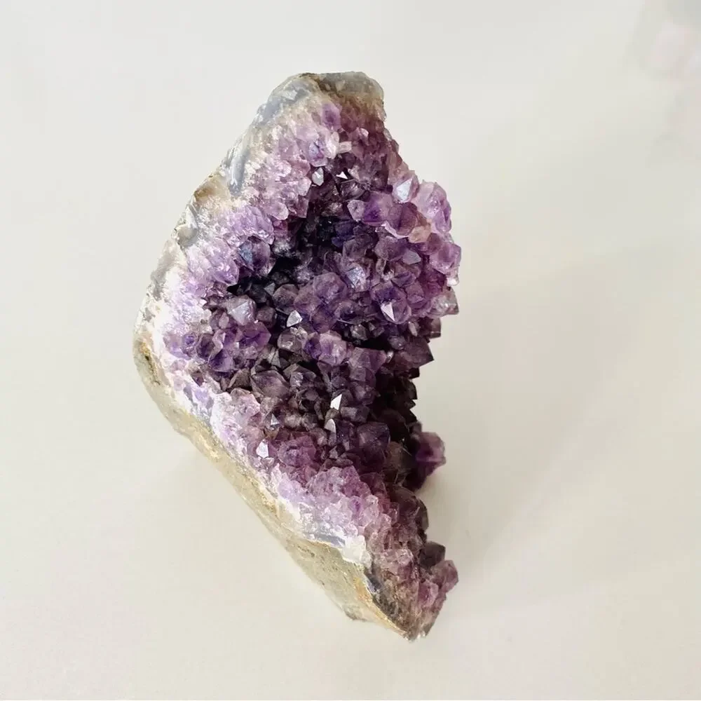 Purple Rough Raw Crystal 4” Amethyst Stone Accent Decor Zen Gemstone Yoga